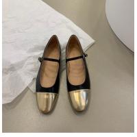 ราคา รองเท้าคัชชูสไตล์ชาแนลสีทองส้นแบนสไตล์ฝรั่งเศสรองเท้าผู้หญิงรองเท้าแมรี่เจนสีเงินตอนเย็นฤดูใบไม้ผลิรุ่นใหม่2023รองเท้าคัทชู (19542143936)