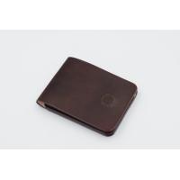 ราคา กระเป๋าสตางค์แม่เหล็ก magnet wallet หนังวัวฟอกฝาด ตอกชื่อ ฟรี Handmade (13501548259)