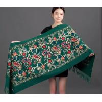 ราคา ผ้าพันคอ ผ้าคลุมไหล่ ผ้าแคชเมียร์ งานปัก cashmere scarf พร้อมส่ง (20181696537)