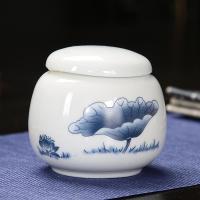 ราคา โถเก็บใบชาเซรามิกดินสีม่วงอี๋ซิงโถเล็กสำหรับเก็บชาดำผู่เอ๋อปิดสนิทลายครามโถเก็บใบชากล่องใส่ใบชากล่องบรรจุใบชา (19945973637)