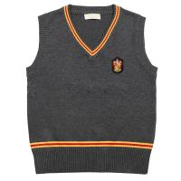 ราคา เสื้อกั๊กสเวตเตอร์แฮร์รี่พอตเตอร์แกรนเฟนดอร์เสื้อกั๊กคอวีเสื้อสเวตเตอร์ถักคอสเพลย์คอสเพลย์เสื้อขนแกะแขนสั้น (20228439164)