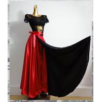 ราคา ชุดเต้นรำวัวกระทิงสเปนเสื้อคลุมไม่มีแขนกระโปรงเต้นละตินสำหรับเด็กสีแดงกระโปรงระบำหน้าท้องกระโปรงชายบานผู้ใหญ่ผู้หญิง (21110795584)