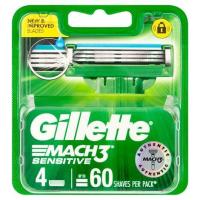 ราคา Gillette mach3 sensitive 2ชิ้น และ 4ชิ้น (21061003804)