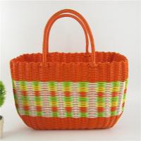 ราคา ตะกร้าช้อปปิ้งสานพลาสติกตะกร้าผักแบบหิ้วตะกร้าอาบน้ำสำหรับสัตว์เลี้ยงตะกร้าอาบน้ำสำหรับซื้อผักตะกร้าอาบน้ำหวายสำหรับห้องน้ำเก็บของสำหรับปิกนิก (14768749228)