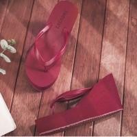 ราคา ns พร้อมส่ง รองเท้าแตะส้นสูง 4 นิ้ว รองเท้าชายหาดส้นเตารีดสำหรับสตรี (19939595693)