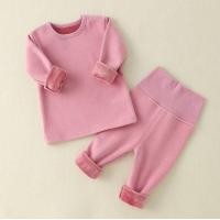 ราคา เซ็ต2ชิ้น ชุดลองจอนเด็ก fleece ผ้าฟลีซ บุขนด้านใน เสื้อกันหนาวเด็ก กางเกงกันหนาวเด็ก (16767795958)