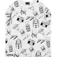ราคา URTHE เสื้อยืด แขนสั้น OVERSIZE สกรีนลายเต็มตัว รุ่น OVERPRINT JAN (21344913775)