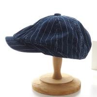 ราคา STRIPED DENIM NEWSBOY HAT หมวกทรงนิวส์บอย ย้อนยุค เนื้อผ้ายีนส์ฟอก ทอลายเส้น (21474334844)