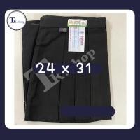ราคา กระโปรงนักเรียนตราสมอ กระโปรงนักเรียน สีดำ 6 จีบ ผ้าโทเร (15830936629)