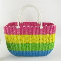 ราคา ตะกร้าช้อปปิ้งสานพลาสติกตะกร้าผักแบบหิ้วตะกร้าอาบน้ำสำหรับสัตว์เลี้ยงตะกร้าอาบน้ำสำหรับซื้อผักตะกร้าอาบน้ำหวายสำหรับห้องน้ำเก็บของสำหรับปิกนิก (14768749217)