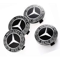 ราคา ฝาครอบดุมล้อ Benz Car Hubcaps 75mmจำนวน4ชิ้นฟาล้อแม็ก Mercedes Benz เบนซ์ ML S E C AMG ฝาครอบล้อลายช่อมะกอกสำหรับสีดำ สีเงิน น้ำเงิน BENZ AMG GLK W211 W212 W204 2014 2015 GLC ML GL (20672666796)