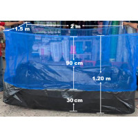 ราคา กระชังบก เลี้ยงกบ เลี้ยงปลา ขนาด 1 5x2x1 2 ม ราคาถูก (19502553945)