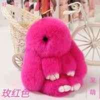 ราคา จี้กระต่ายขนกระต่ายแท้ตุ๊กตามือแท้ของเล่นกระต่ายขนฟูของแท้ของขวัญวันเกิดพวงกุญแจรถยนต์กระต่ายแกล้งตาย (18546996779)