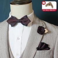 ราคา ชุดหูกระต่ายผู้ชายผ้าใส่กระเป๋าเสื้อสูทเข็มกลัดติดหน้าอกรูปดอกกุหลาบโบว์หูกระต่ายเพื่อนเจ้าบ่าวเจ้าบ่าวใส่ในงานแต่งงานสไตล์เกาหลีแฟชั่น (7517497874)