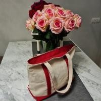 ราคา กระเป๋าผ้าแคนวาสสีผ้าดิบ สะพายข้าง ผ้าหนา ทนทาน มีก้นกระเป๋า มีซิป มีช่องซิปด้านในกระเป๋า มีซับใน สายกระเป๋าให้เลือก 4 โทนสี (12105661252)