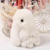 ราคา จี้กระต่ายขนกระต่ายแท้ตุ๊กตามือแท้ของเล่นกระต่ายขนฟูของแท้ของขวัญวันเกิดพวงกุญแจรถยนต์กระต่ายแกล้งตาย (3643428052)