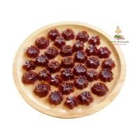 ราคา วุ้นกรอบชาไทย หอมอร่อยหนึบหนับ แบบชิ้นดอกไม้ บรรจุ500กรัม สูตรหวานน้อย (15625165014)