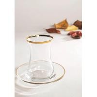 ราคา แก้วชาตุรกีทรงดอกทิวลิป ขอบทอง ชุดละ 250 บาท (14780661575)