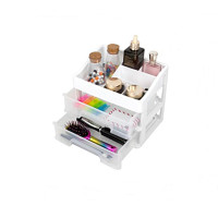ราคา กล่องลิ้นชักอเนกประสงค์ 2 ชั้น ขนาด 23 5 x 17 5 x 20 5 ซม สีขาว (16965178315)
