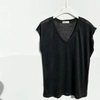 ราคา เสื้อยืด เสื้อคอวี เสื้อยืดผู้หญิง เสื้อผ้า สาวอวบ เสื้อยืดเเขนล้ำ ผ้าลินินสลาฟ CV240 CV246 (21269130828)