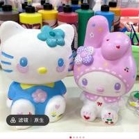 ราคา กระปุกออมสินระบายสี DIY ตุ๊กตาที่ไม่ใช่ปูนปลาสเตอร์ลายราศีเมถุน Hello Kitty (20018670001)