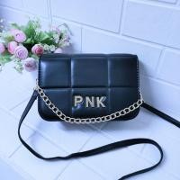 ราคา PNK 1670 กระเป๋าสะพายข้างทรงกล่อง สายหนัง แบรนด์แท้ (21083435464)