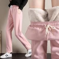 ราคา กางเกงขนแกะบุขนกำมะหยี่หนาพิเศษแบบใหม่ฤดูหนาวปี2023กางเกงลำลองแมทช์ลุคง่ายสไตล์เกาหลีสำหรับนักเรียนหญิงกางเกงวอร์มกีฬาสีชมพู (16744111413)