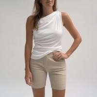 ราคา Closet Crush เสื้อเปิดไหล่ข้างเดียวแบบบิดเกลียว สีขาว (21063938930)