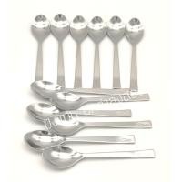 ราคา ช้อนกาแฟ ส้อมจิ้ม 6 12 อัน ของสายการบินไทย ช้อนแสตนเลส (14864905556)