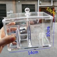 ราคา กล่องใส่สำลีคริสตัลคุณภาพสูงกล่องใส่สำลีแต่งหน้าอะคริลิคแบบฝาพับกล่องเก็บลิปสติกเครื่องสำอางค์กล่องใส่สำลีล้างเครื่องสำอาง (18074721528)