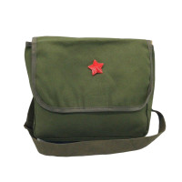 ราคา Lei Feng กระเป๋าผ้าแคนวาสสไตล์ย้อนอดีตกระเป๋าหนังสือกองทัพแดงสำหรับเด็กกระเป๋าหนังสือยุค7080สีเขียวทหารกระเป๋าสะพายข้างแนววินเทจ (20557789301)