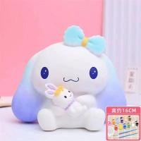 ราคา กระปุกออมสินระบายสี DIY ตุ๊กตาที่ไม่ใช่ปูนปลาสเตอร์ลายราศีเมถุน Hello Kitty (20018496992)