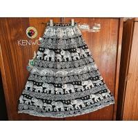 ราคา กระโปรงบานย้วยกระโปรงช้าง กระโปรง ท่อน กระโปรงลายช้าง เอวยางยืด สินค้าพร้อมส่ง (21448662185)