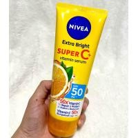 ราคา ครีมทาผิว เซรั่มบำรุงผิว NIVEA นีเวีย เอ็กซ์ตร้า ไบรท์ ซูเปอร์ซี วิตามิน เซรั่ม SPF 50 PA เลือกปริมาณ (18520773288)
