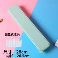 ราคา กล่องใส่ตะเกียบแบบพกพากล่องช้อนส้อมกล่องเก็บของนักเรียนกล่องใส่ช้อนส้อมพลาสติกเปล่าสำหรับเด็กออกไปข้างนอกไซส์เล็กใหญ่ (20693784887)