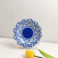 ราคา พานเชิง 8 นิ้ว พานตัดขา พานเซรามิค ลายไทย ลายคราม จานเชิงถวายพระ เนื้อเงางาม เซรามิคเคลือบอย่างดี (21290576290)