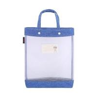 ราคา ถุงหิ้วแบบเรียบง่ายกระเป๋ากวดวิชาสำหรับนักเรียนถุงใส่เอกสารขนาด A4ถุงใส่เอกสารตาข่ายแบบใสถุงใส่หนังสือความจุใหญ่กระเป๋าเรียนพิเศษกระเป๋าใส่วิชาแบบถือแฟชั่นเบาพกสะดวกถุงใส่เอกสารสภาพอากาศผ้าไนลอนถุงใส่