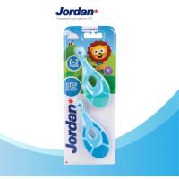 ราคา Jordan จอร์แดน แปรงสีฟันเด็ก Step 1 สำหรับเด็ก 0 2 ปี แพ็คคู่ คละสี (13875009785)