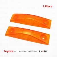 ราคา ฝาครอบไฟเลี้ยว ข้างซ้าย ขวา 2 ชิ้น สีส้ม สำหรับ โตโยต้า Toyota Corolla KE70 KE72 KE75 TE71 TE72 AE70 ปี 1979 1987 (20974528234)