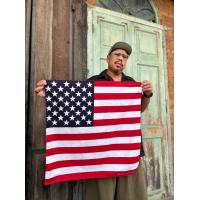 ราคา ผ้าเช็ดหน้าผืนใหญ่ ผ้าพันคอลายลูกน้ำ ผูกเป็นเกาะอกได้ อกไม่เกิน 44 นิ้ว Bandana Big size 70x70 cm (18841498098)