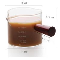 ราคา แก้วชงกาแฟ แก้วตวงชงกาแฟ Espresso Shot 50ml 100ml แก้วตวงนมข้น ด้ามจับไม้ พร้อมสเกล ถ้วยตวงแก้วเอสเพรสโซ่ (20766748435)