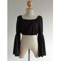 ราคา เสื้อแฟชั่น ผู้หญิง เอวลอยเอวจั้มแขนยาวจั้มตรงกลางแขน เสื้อแฟชั่น (20401274285)