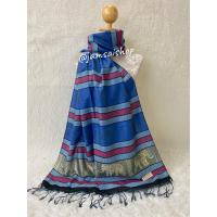 ราคา ผ้าพันคอ ผ้าคลุมไหล่ ลายไทย ลายช้าง พร้อมส่ง (16495869316)