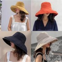 ราคา ส่งเร็วพิเศษ Hatgogo หมวกกันแดด ปีกกว้าง ขนาดใหญ่ สามารถพับเก็บได้ (2326130131)