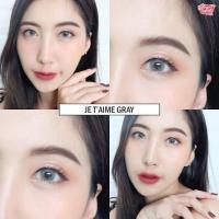 ราคา คอนแทคเลนส์ มินิ Mini Je t aime สีเทา ตาล Gray Brown มีค่าสายตา 0 00 10 00 (16334524008)