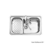 ราคา TEKA ซิงค์ฝัง 1หลุม รุ่น BAHIA สเตนเลส ฟรีก็อกน้ำเย็น (1684200084)