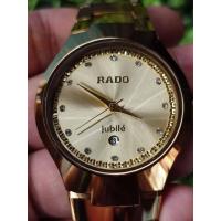 ราคา นาฬิการะบบควอตซ์ ราโด้ ทังสแตน หน้าปัดสีทองสายสีทอง รับประกันภาพถ่ายจากสินค้าจริง (9759513482)