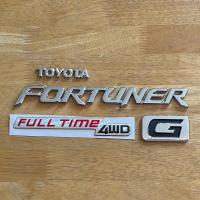 ราคา โลโก้ TOYOTA FORTUNER FULL TIME 4WD G ตัวหนังสือฝาท้าย จำนวน 4 ชิ้น (17339568031)