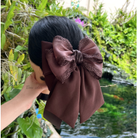 ราคา โบว์ติดผม เน็ตติดผม กิ๊บติดผม แฟชั่น เครื่องประดับผม อุปกรณ์ตกแต่งผม ติดผม โบว์พยาบาล ข้าราชการ ริบบินโบว์ เน็ตคลุมผม hair bow (16487484687)