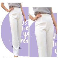 ราคา กางเกงขายาว ทรงกระบอกเล็ก ผ้าฮานาโกะ (17115555615)